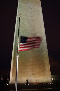 Photo de nuit du Washington Monument