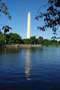 Le Washington Monument depuis le Tidal Basin