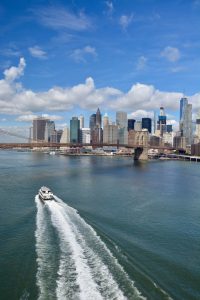 La pointe de l'île depuis le Pont de Manhattan