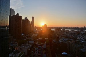 Coucher de soleil sur le New Jersey