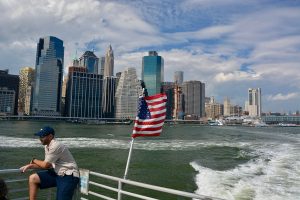 Manhattan depuis un bateau taxi